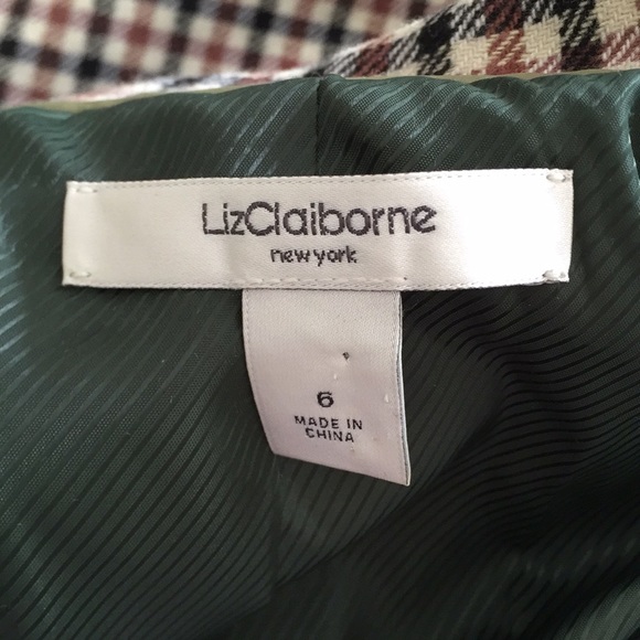 Vintage Liz Claiborne plaid blazer - Picture 6 of 9